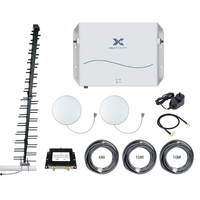 CEL-FI GO G51 Stationary 4G/5G Tri-Carrier Switchable Signal Booster Mult Level LPDA Building Pack - Blackhawk Antenna