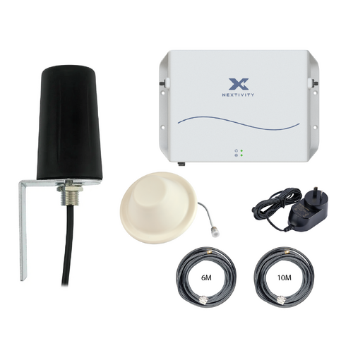 CEL-FI GO G51 Stationary 4G/5G Tri-Carrier Switchable Signal Booster M2M Omni Building Pack - Ceiling Dome Antenna