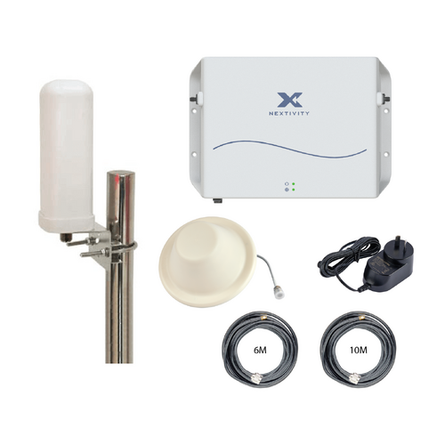 CEL-FI GO G51 Stationary 4G/5G Tri-Carrier Switchable Signal Booster Omni Building Pack - Ceiling Dome Antenna