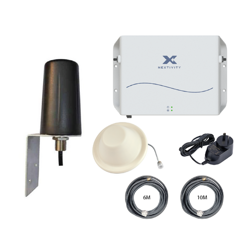 CEL-FI GO G51 Stationary 4G/5G Tri-Carrier Switchable Signal Booster M2M Omni Building Pack - Ceiling Dome Antenna