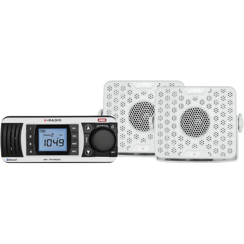 GME GR300BTWEP Bluetooth AM/FM Marine Stereo - Entertainment Pack