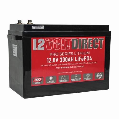 300AH LiFePO4 Pro Series Lithium Battery w/ Bluetooth & Active Cell Balancing