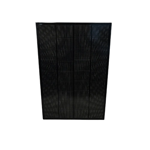 12 Volt Direct 130W Low Profile Monocrystalline Solar Panel Black Frame 1000 x 670 x 17mm