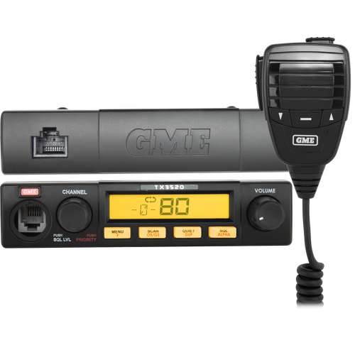 GME TX3520S 5 Watt Remote Head UHF CB Radio with ScanSuite