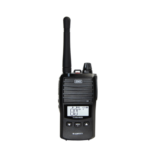 GME TX6165 5/1 Watt UHF CB Handheld Radio (Black)