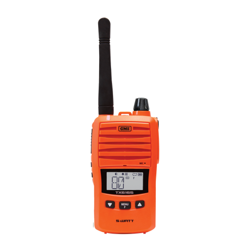 GME TX6165 5/1 Watt UHF CB Handheld Radio (Orange)